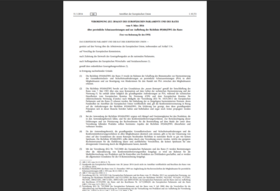 PSA Verordnung 2016-425