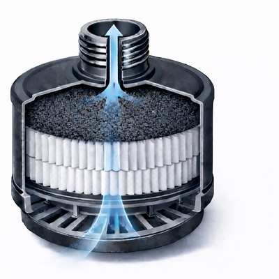 Schnittbild Kombinationsfilter